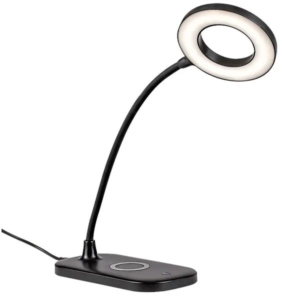 Rabalux 74013 - Lampă de birou LED tactilă HARDIN, dimabilă, 5W, neagră