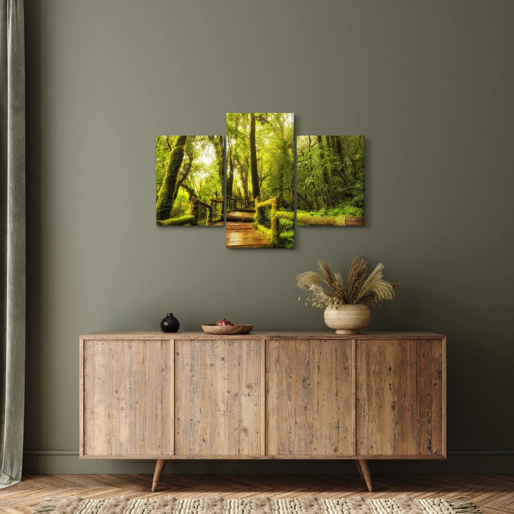 Tablou junglei cu mușchi (90x60 cm)