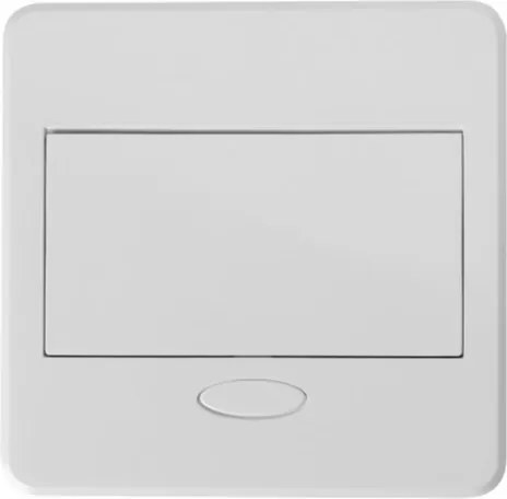 Priză încorporabilă în blat Avaro GTV, 1 priză Schuko, USB A + C, alb Aluminiu/ plastic, Alb, L:135 mm; l:135 mm