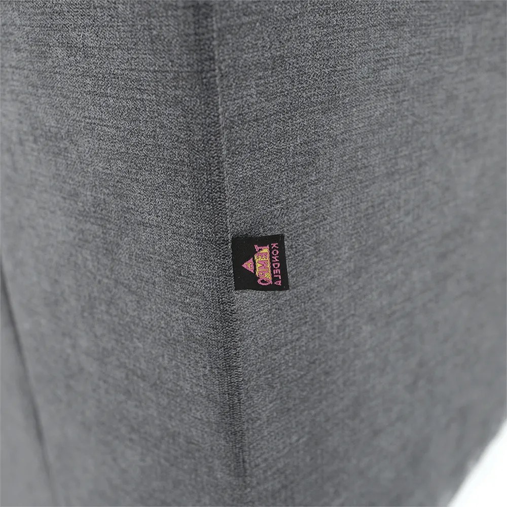 Colţar extensibil, material textil gri, model dreapta, SANTIAGO