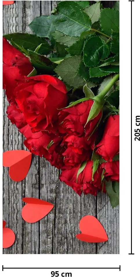 Fototapet pentru ușă - Buchet de flori (95x205cm)