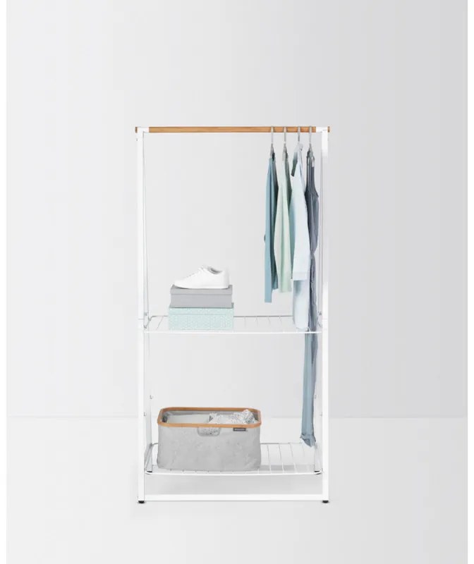 Suport multifunctional pentru haine Brabantia Linn 1008930, Otel, Alb