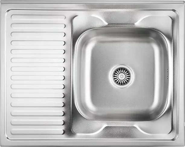 Chiuveta inox incastrata Quadron Pop Robin 111 inox satinat 80x60 cm dreapta