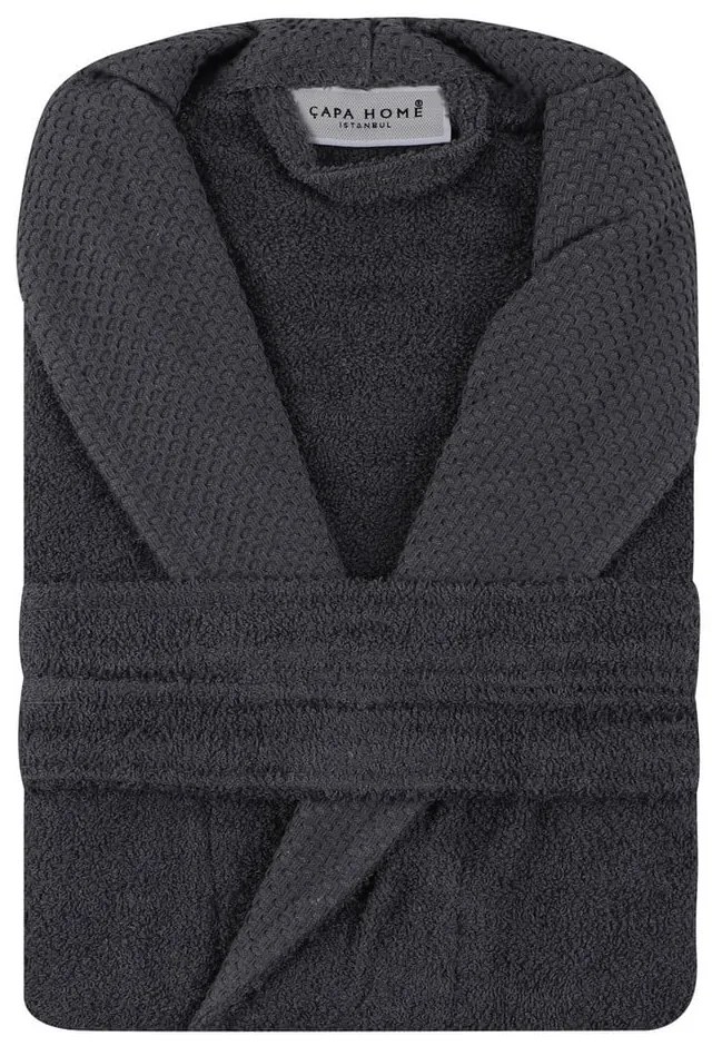 Halat gri antracit XL din bumbac Cappa – Foutastic