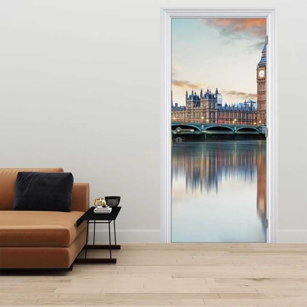Fototapet pentru ușă - Londra Houses of Parliament (95x205cm)