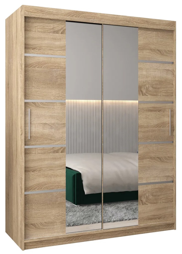Dulap de haine 150 cm Verika 4 150 (stejar sonoma). 1064286