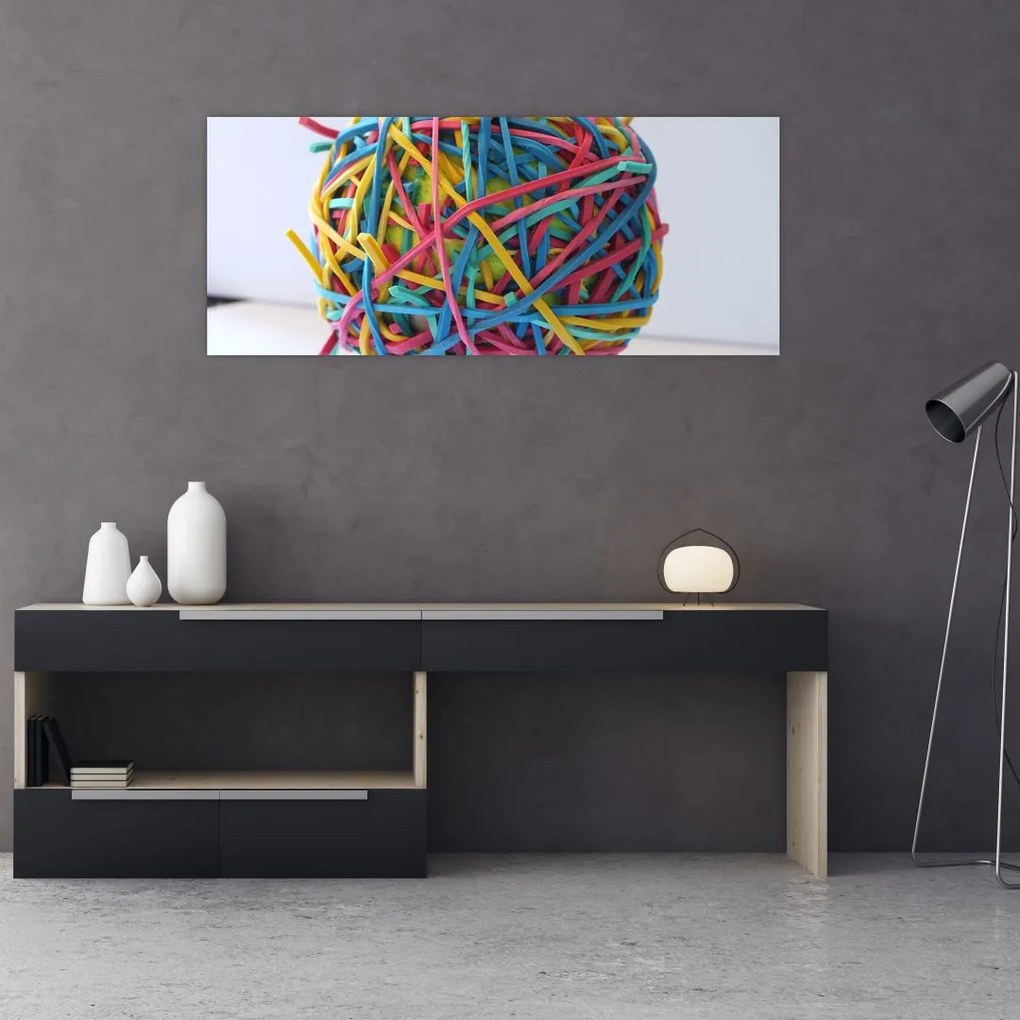 Tablou cu gumițe (120x50 cm)