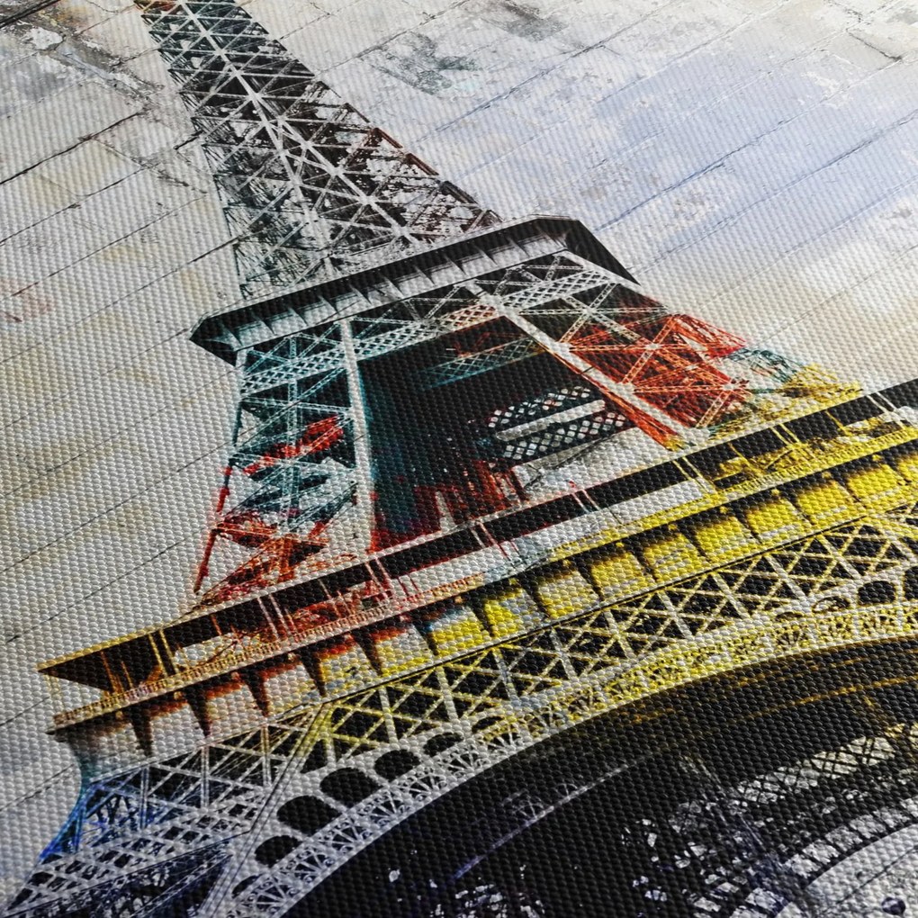 Tablou - Arta digitală a Turnului Eiffel (90x60 cm)
