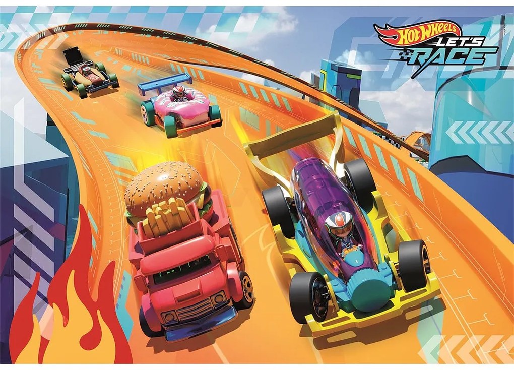 Hot Wheels Fire Track Puzzle maxi Clementoni 24 piese