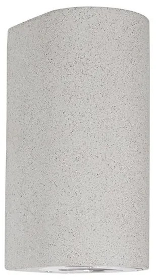 Aplica perete moderna de exterior cu iluminat ambiental IP65 LIDO II alba