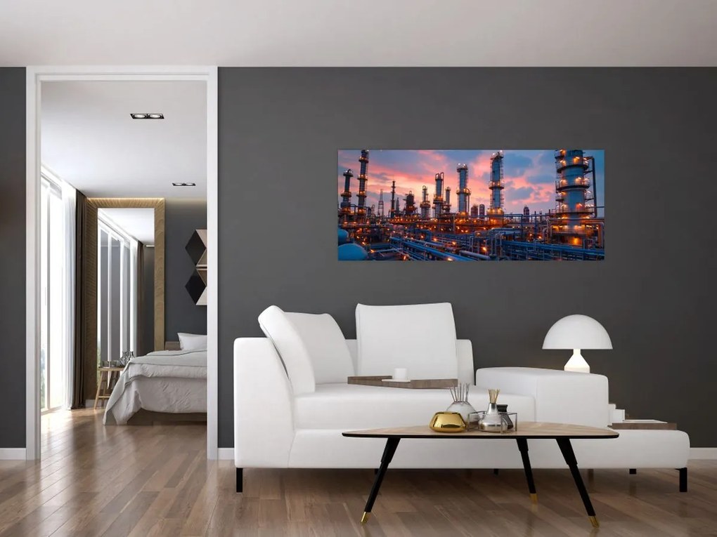 Tablou - Instalație industrială (120x50 cm)