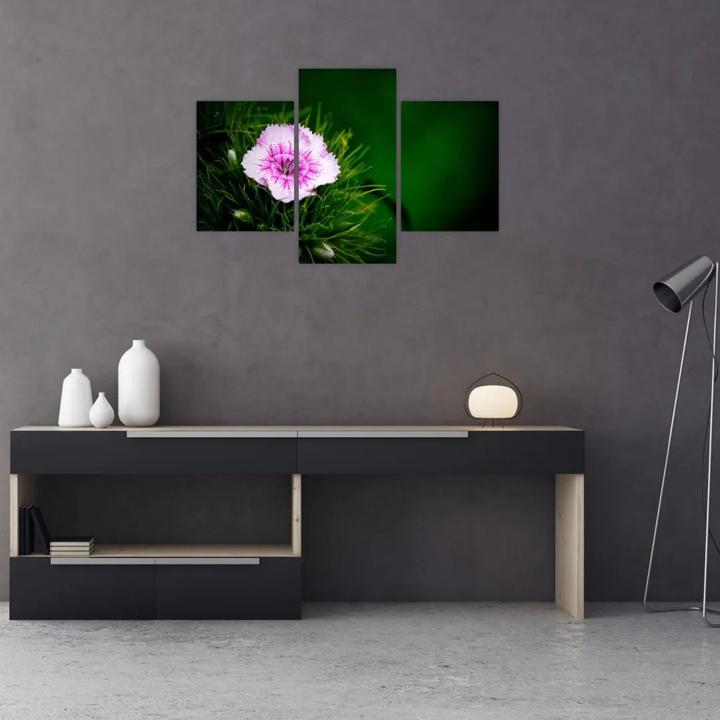 Tablou cu floare roz (90x60 cm)