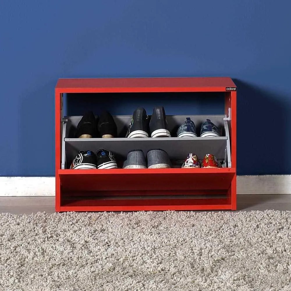 Pantofar Bancuta hol Adore Ottoman capacitate 6 perechi incaltaminte, 60 x 42 x 30 cm