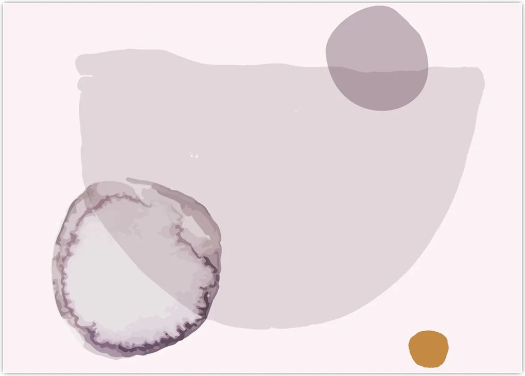 Tablou pe sticlă - Minimalism violet N⁰2 (70x50 cm)