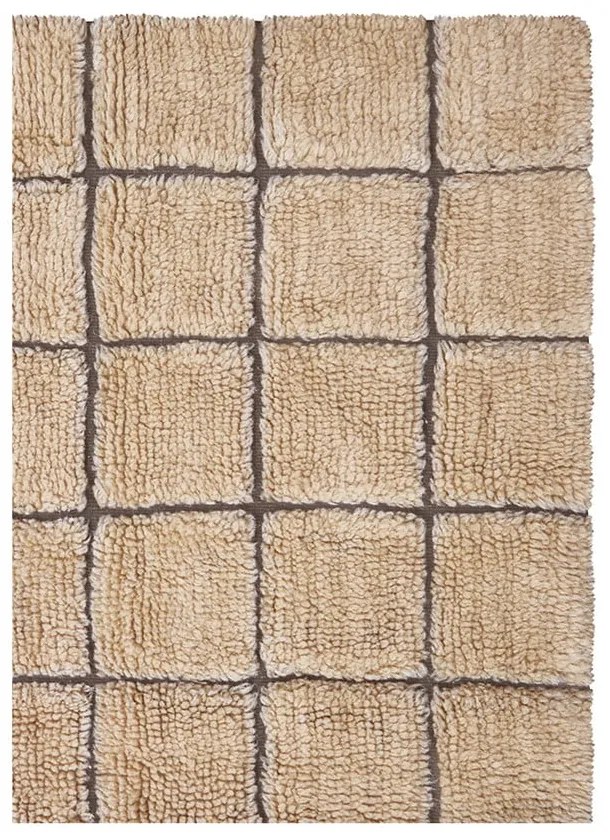 Covor chihlimbar țesut manual din lână 170x240 cm Mosaic Amber – Lorena Canals