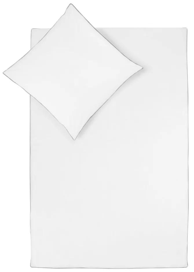 Lenjerie de pat din bumbac percale Westwing Collection Daria, 135 x 200 cm, alb