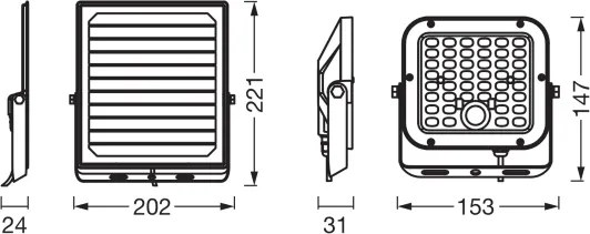 Osram - Proiector solar LED cu senzor ENDURA LED/10W/230V IP65 + DO