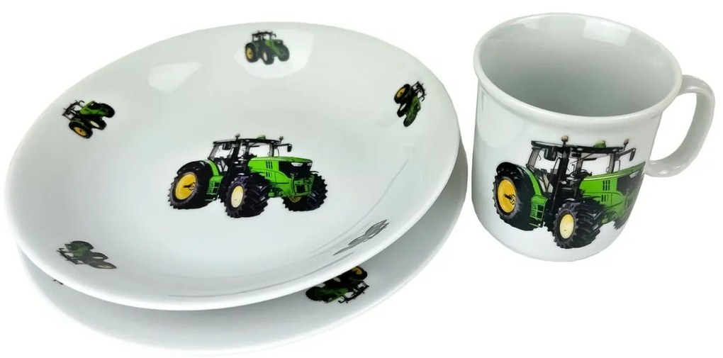 Thun Set de masă pentru copii din 3 piese Tractornou