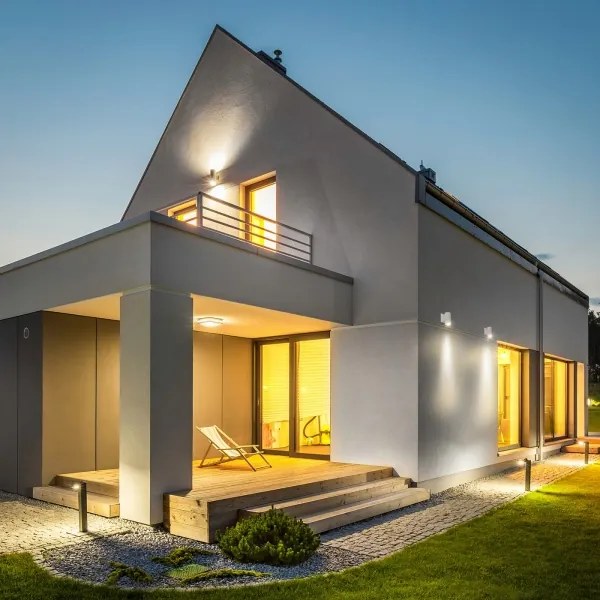 Aplică de exterior Aigostar 2xGU10/230V alb IP65 rotund