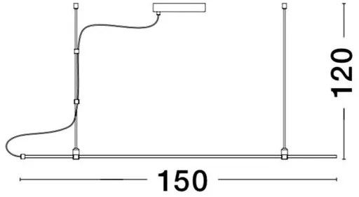 Sistem tubular magnetic-decorativ GRAMMI 01, L-150cm NVL-9180563