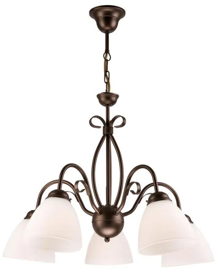 Lustră pe lanț ADELLE 5xE27/60W/230V