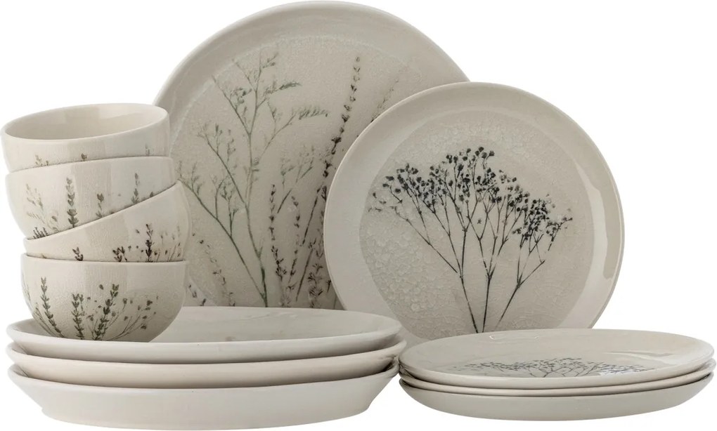 Set vesela Bea 12 piese, din ceramica glazurata