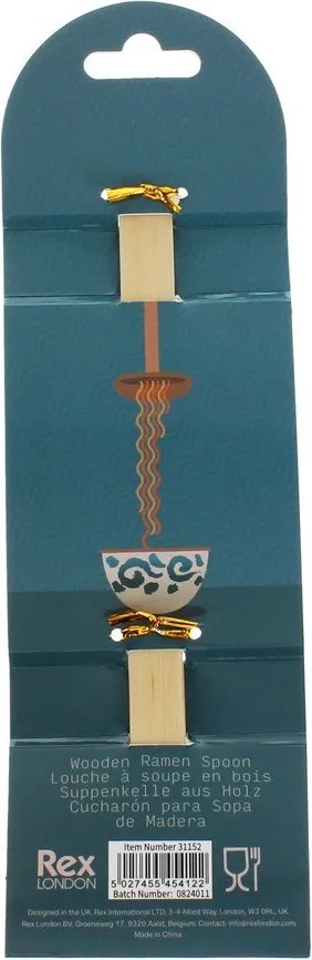Lingură în culoare naturală din lemn – Rex London