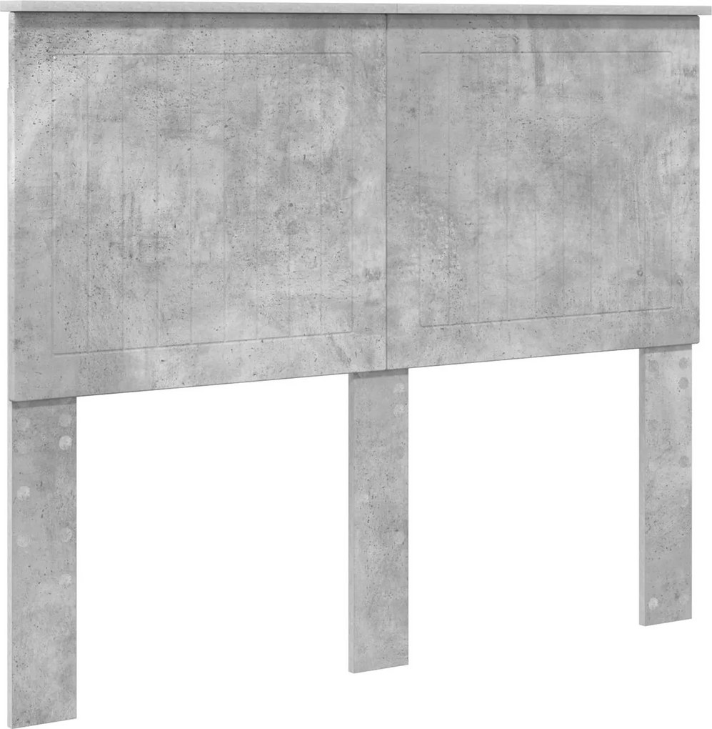 vidaXL Tăblie cap cu headboard Gri din beton 120 cm Lemn compozit