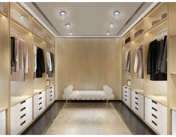 Plafonieră încastrată ESTER 1xGU10/50W/230V neagră rotundă Azzardo AZ4175