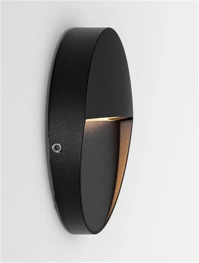 Spot LED aplicat iluminat exterior ambiental IP54 TOBY D-11cm negru