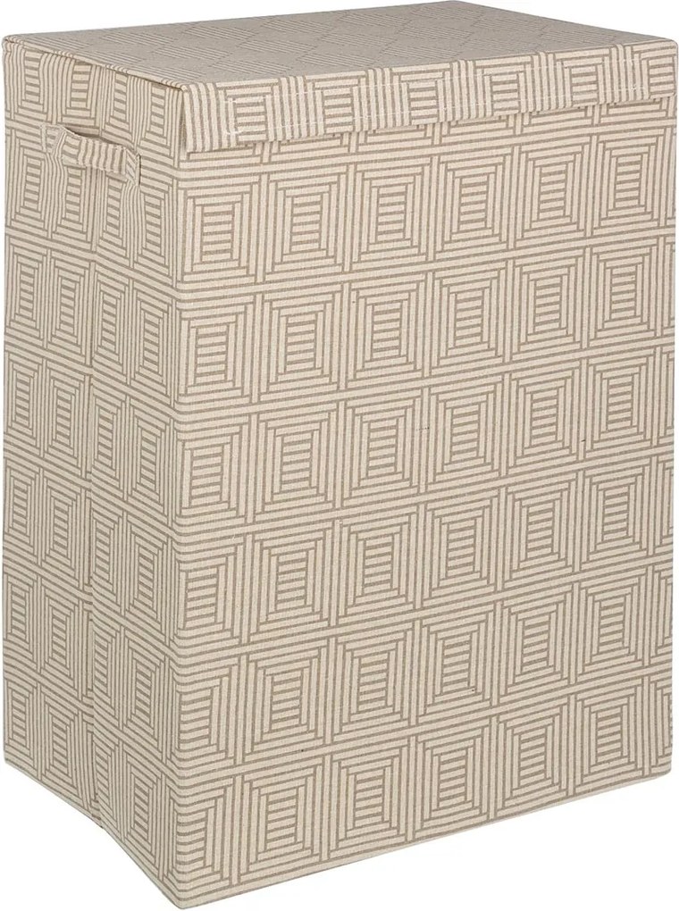 Cos rufe textil maro model geometric 40 cm x 30 cm x 60 h