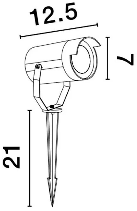 Corp de iluminat LED exterior cu tarus IP54 Kimiko