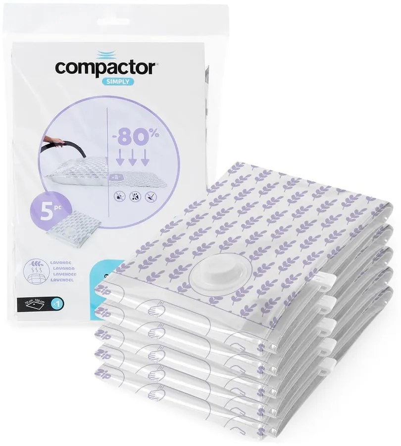 Saci de vidat 5 buc. Compress Lavender – Compactor