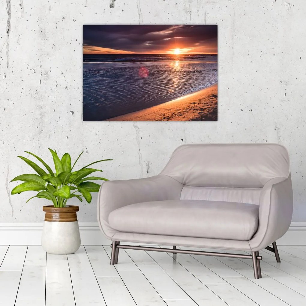 Tablou cu apus de soare (70x50 cm)