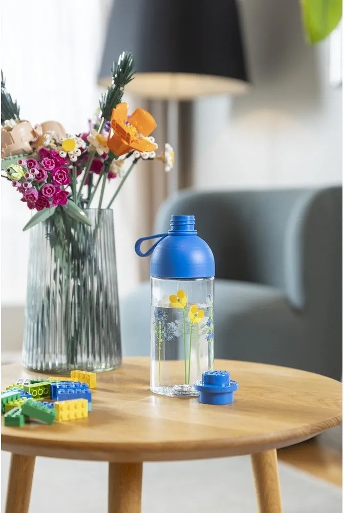 Sticlă pentru copii albastră 500 ml Meadow Flowers – LEGO®