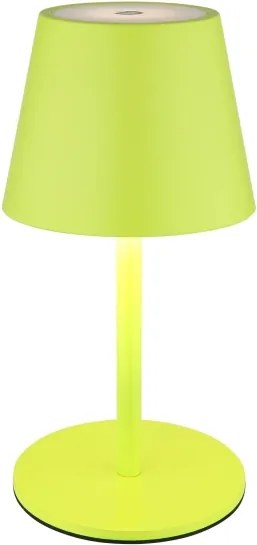 Globo 58488NG-LED Lampă de masă VANNIE pentru exterior, reglabilă (dimmabilă), cu control tactil și reîncărcabilă, 3W/5V IP54 1800mAh, verde
