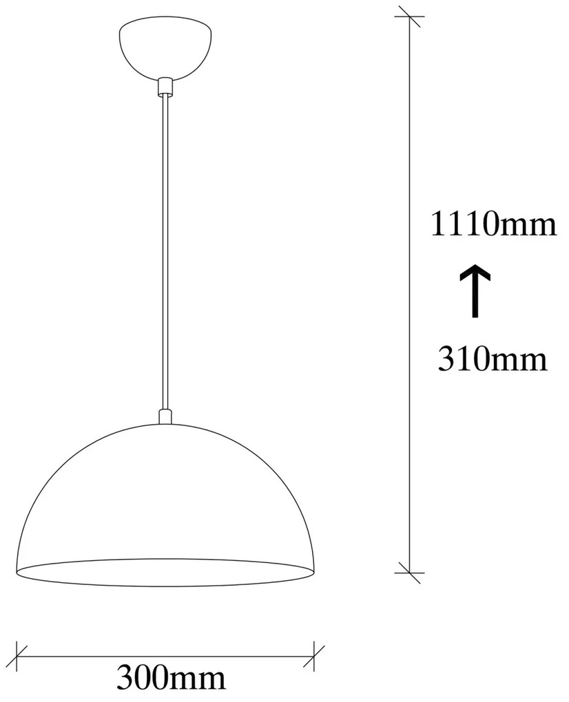 Lustra Sivani Alb 111x30 cm