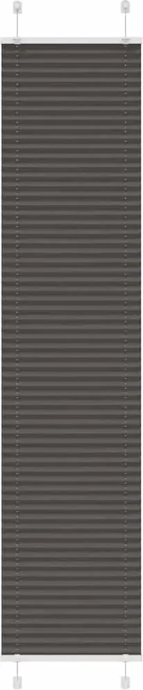 vidaXL Jaluzea plisată negru 40x200 cm Lățime țesătură 39,4cm poliester