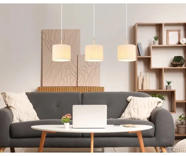 Globo 15968-3H - Candelabru DELEON suspendat pe cablu, 3xE27/40W/230V