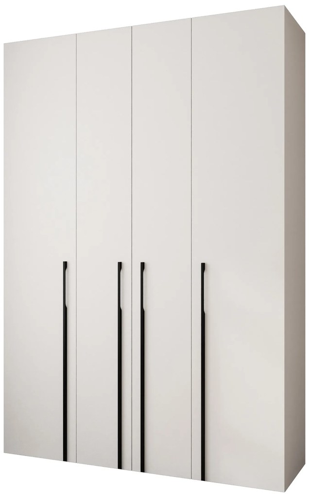 Dulap de haine 170 cm Carmela 40-3 (alb + Negru). 1126617