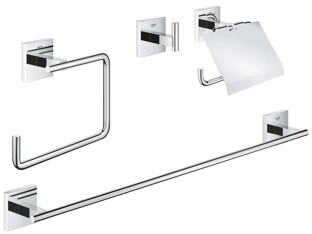 Grohe Start Cube set de accesorii 4 în 1 crom 41115000