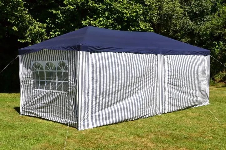 Cort de petrecere de grădină 3 x 6 m, albastru