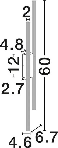 Aplica LED iluminat ambiental BRILLIA alba