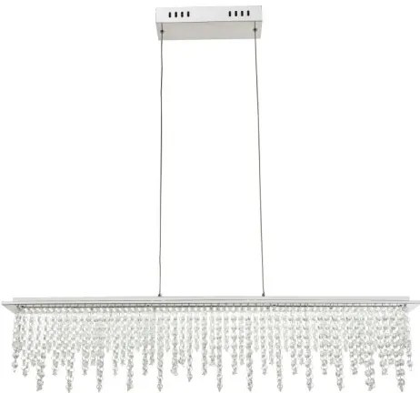 Lustră LED de cristal dimabilă pe cablu Globo 68405-24H LED/24W/230V + telecomandă