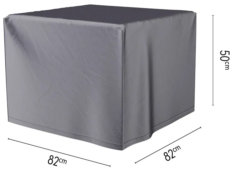 Husa mobilier gradina AeroCover pentru vatra de foc, 82x82x50 cm, dreptunghiulara, antracit