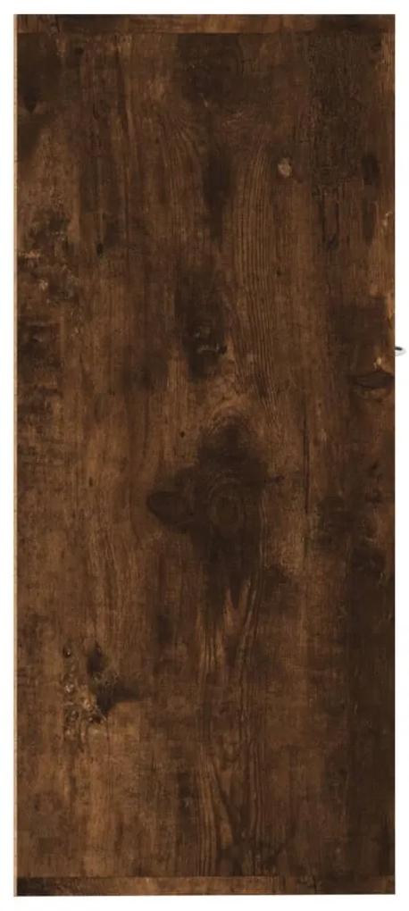 Servanta, stejar fumuriu, 88x30x70 cm, lemn prelucrat Stejar afumat, 1