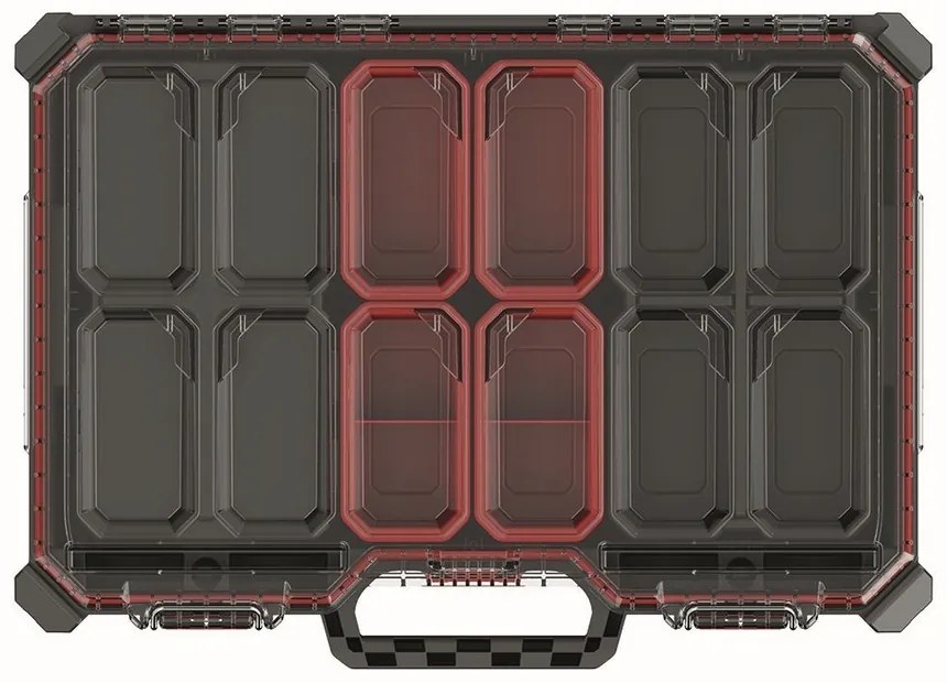Organizator C, 54,3 cm, jos cu cutii, negru