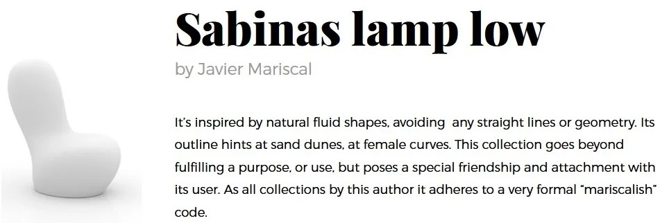 CORP DE ILUMINAT LED DECORATIV SABINAS LAMP LOW