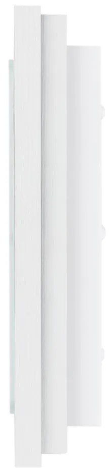 Plafoniera din lemn si sticla TABOR 42x42cm, alb crem