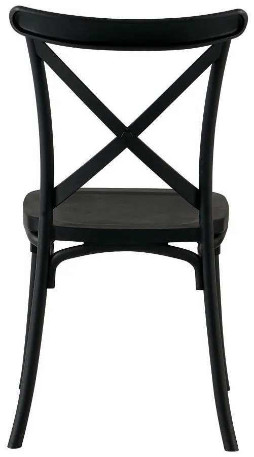 Scaun de sufragerie SAVIVA (Negru). 1091685